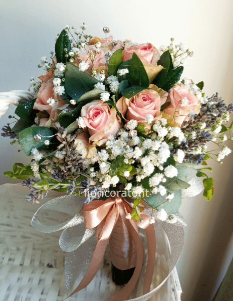 Bouquet di roselline rosa