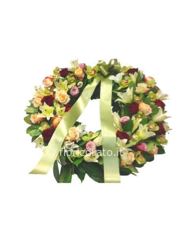 Excellence- Corona funebre tonalità verde