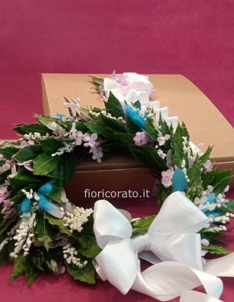 coroncina di alloro con stabilizzato